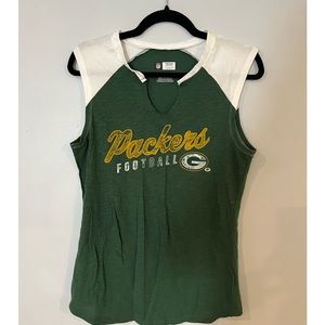 Green Bay Packers women’s muscle tee tank top size medium